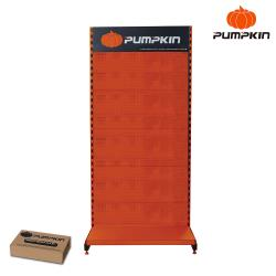 SOPORTE DE EXHIBICIÓN DE PRODUCTOS NARANJA TALLA M - H1.65XW0.8XD0.4M