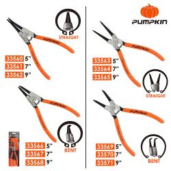 ALICATE CURVO PARA ANILLOS DE RETENCIÓN EXTERNOS CON RESORTE - 7"